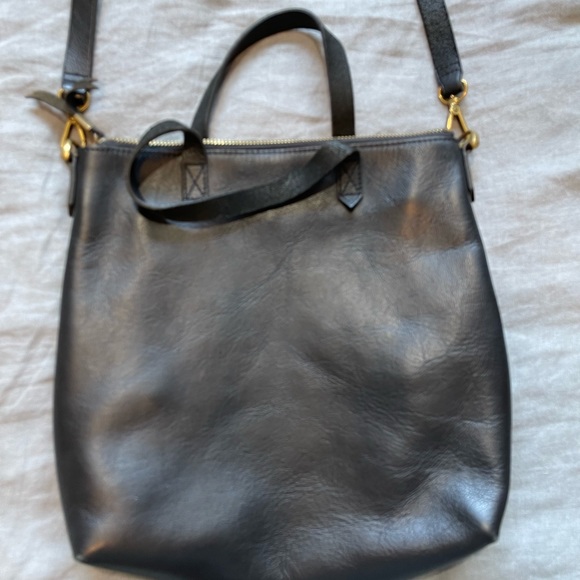 Madewell Zip Top Transport Crossbody bag in True Black - Picture 7 of 7
